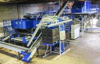 Potato processing installation