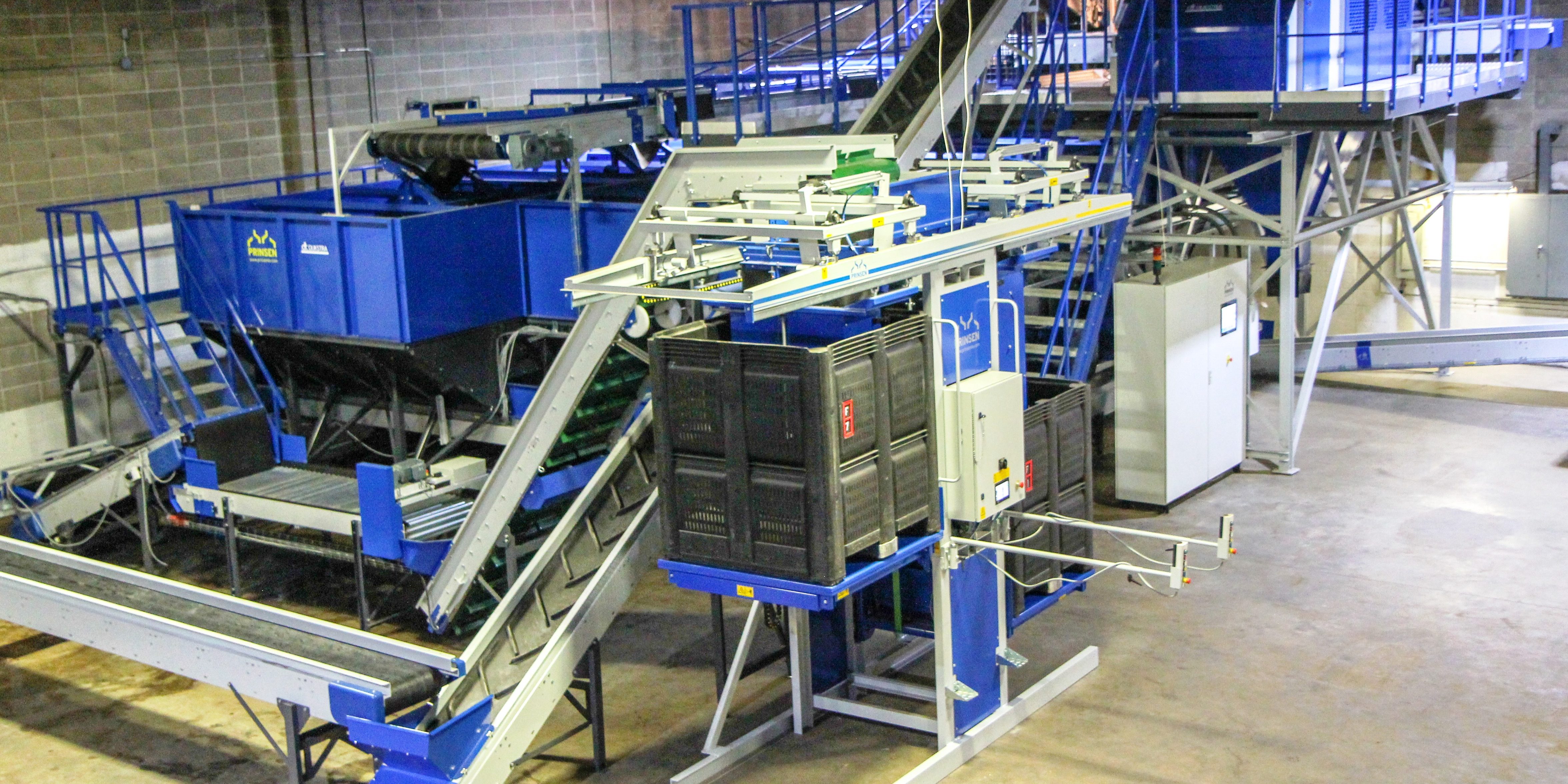 Potato processing installation