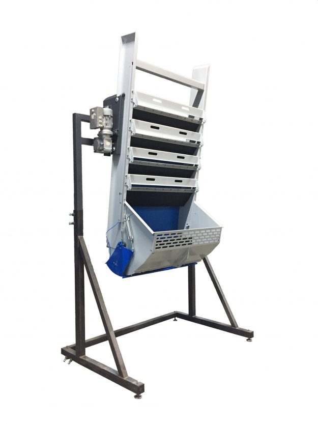 Kistenvuller met 250 kg. buffer Kistenvuller met kg